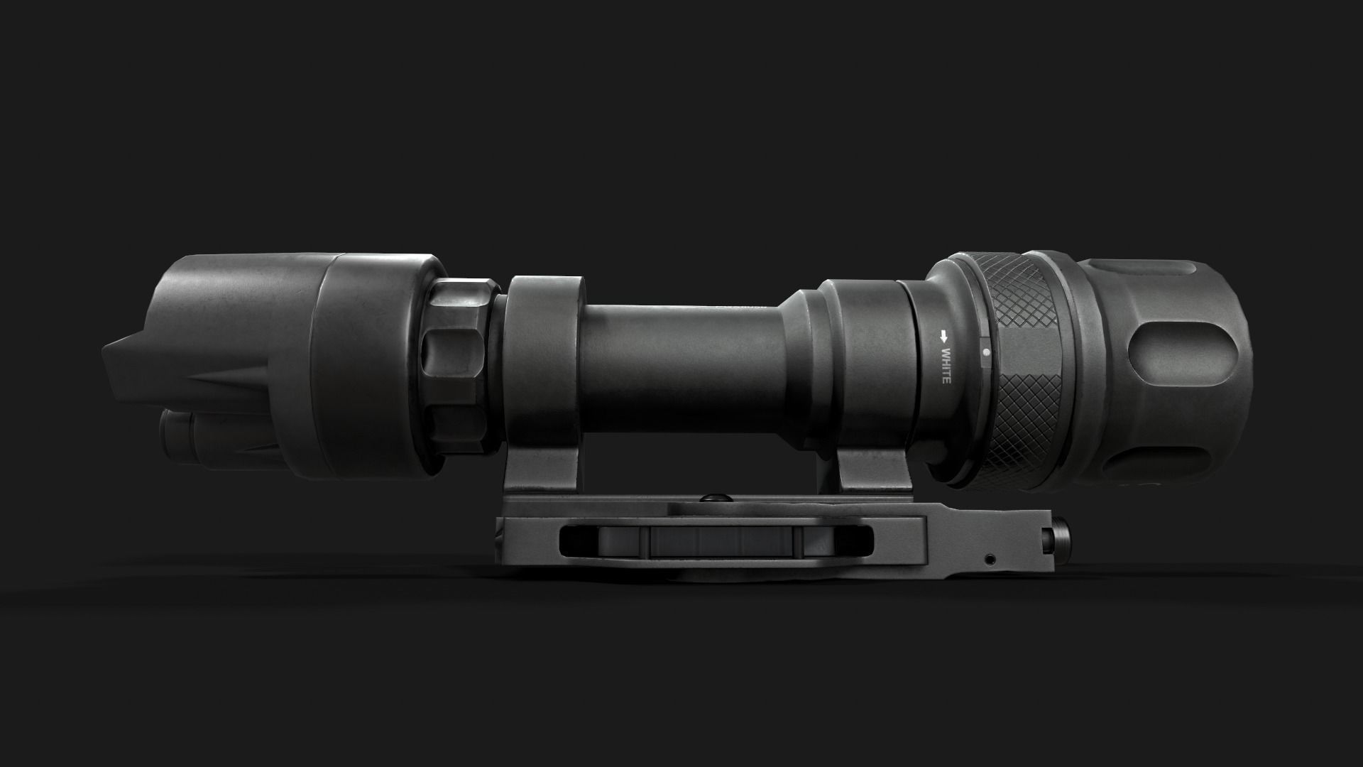 Surefire M952V LED IR Scout Rifle Weapon Mounted Light Low-poly 3D model_9