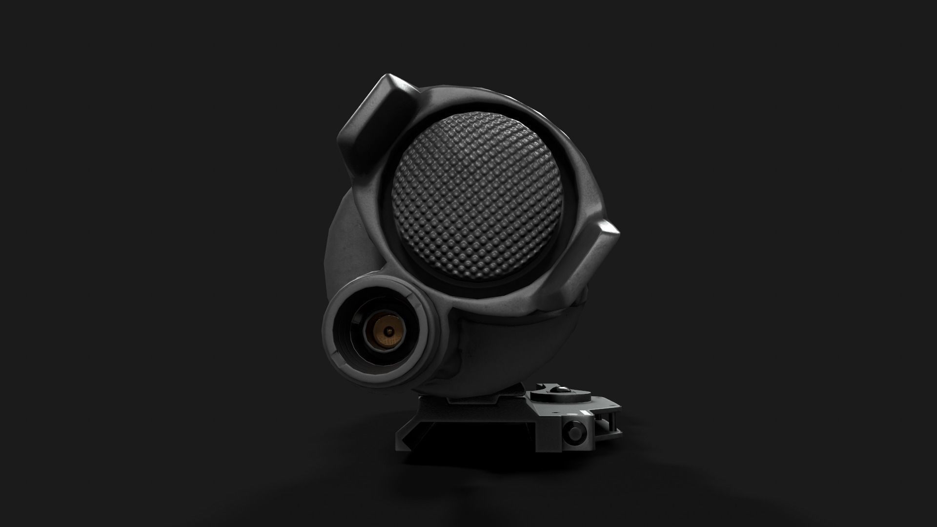 Surefire M952V LED IR Scout Rifle Weapon Mounted Light Low-poly 3D model_7