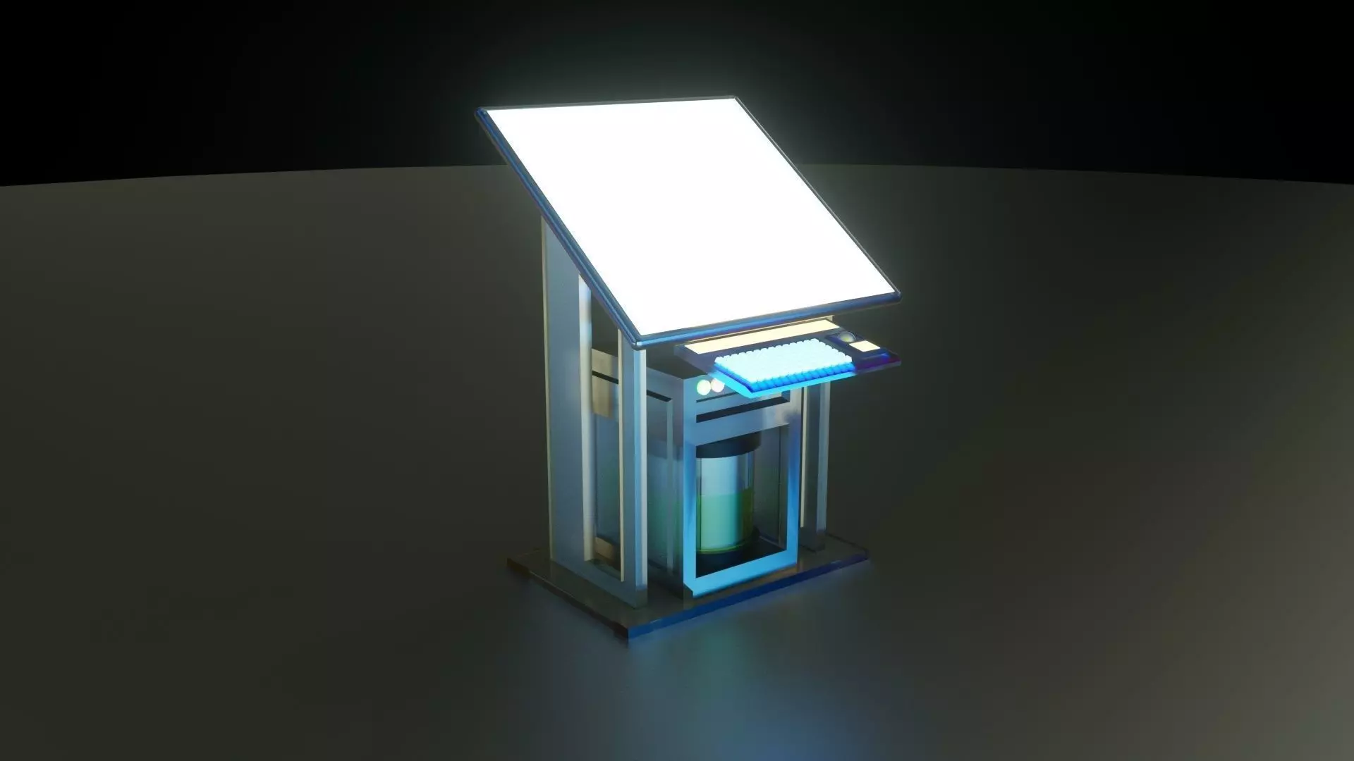 Futuristic Computer 3D model_0
