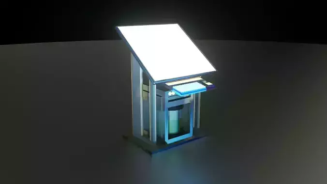 Futuristic Computer 3D model