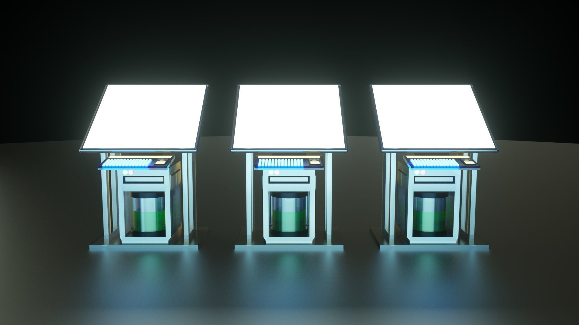 Futuristic Computer 3D model_1