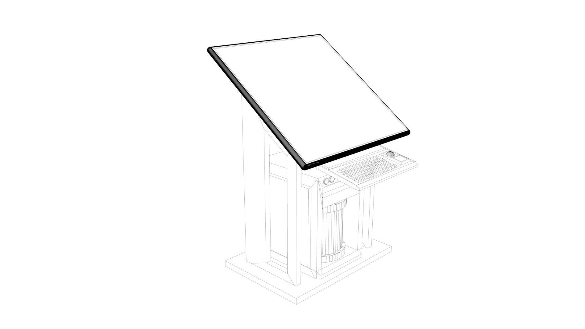 Futuristic Computer 3D model_2