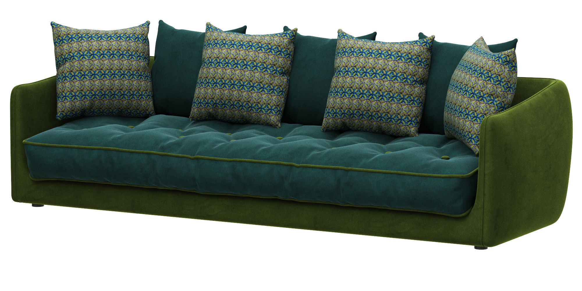 Roche Bobois COCOON LARGE 3-SEAT SOFA 3D model_1