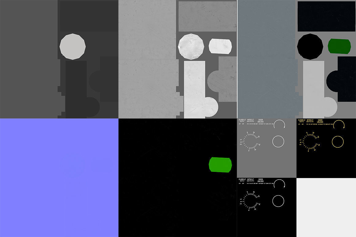 FLOOD Panel Low-poly 3D model_3