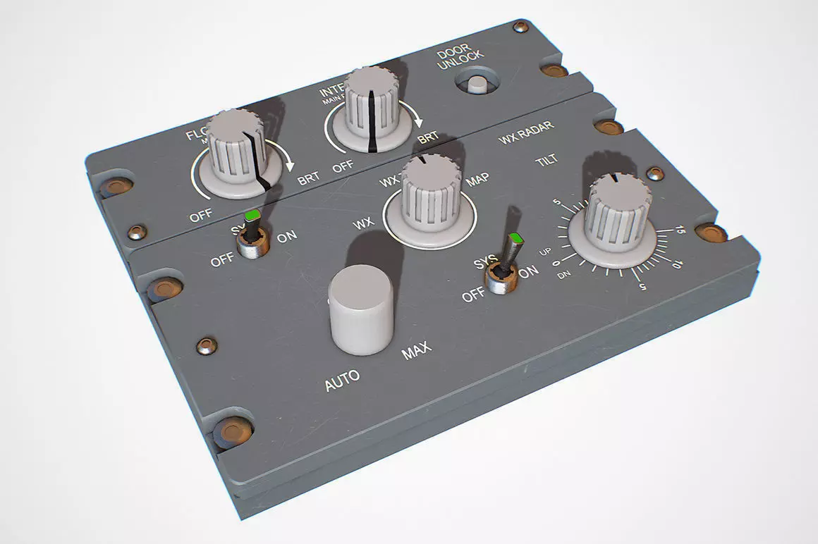 FLOOD Panel Low-poly 3D model_0