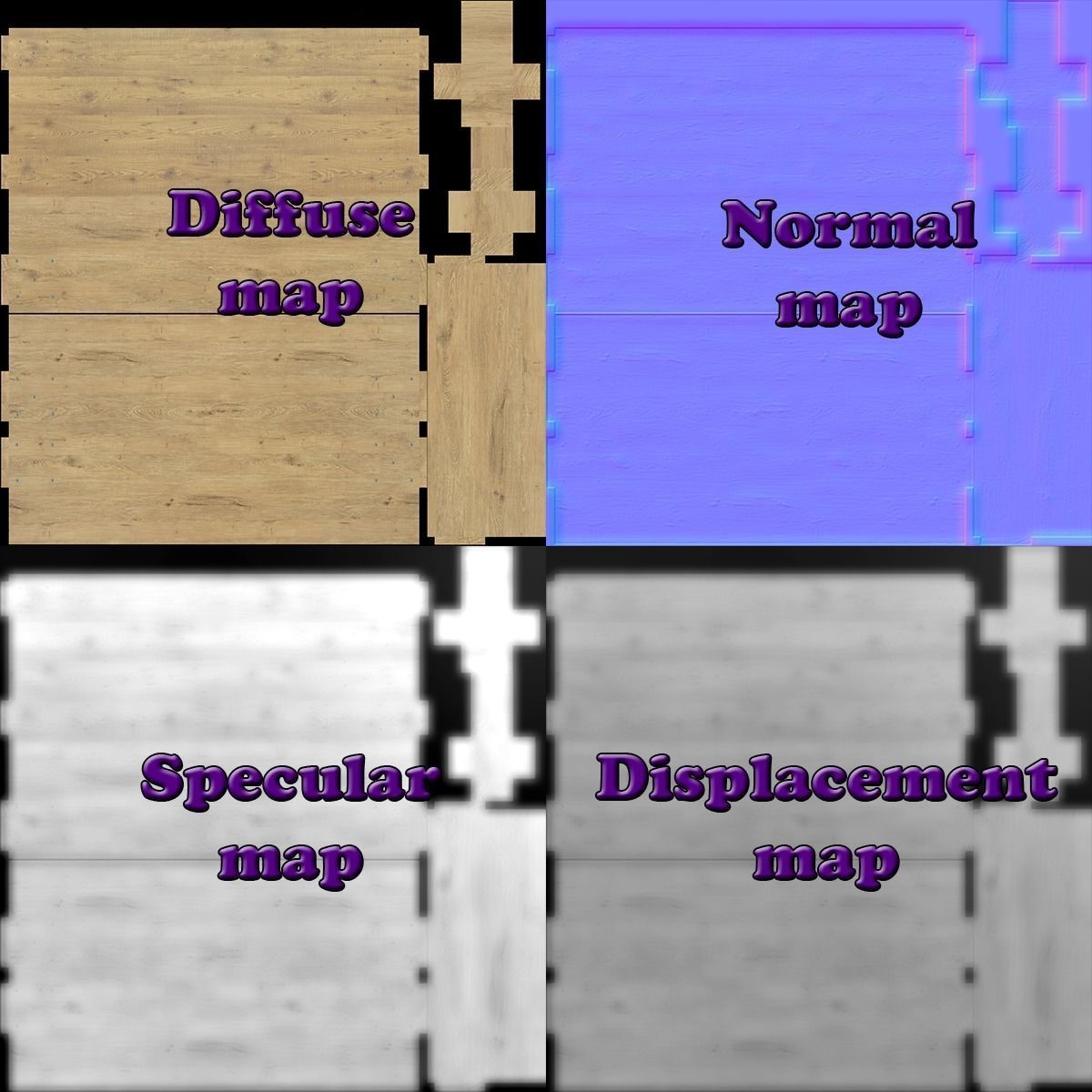 Euro Pallet Type 3 Low-poly 3D model_15