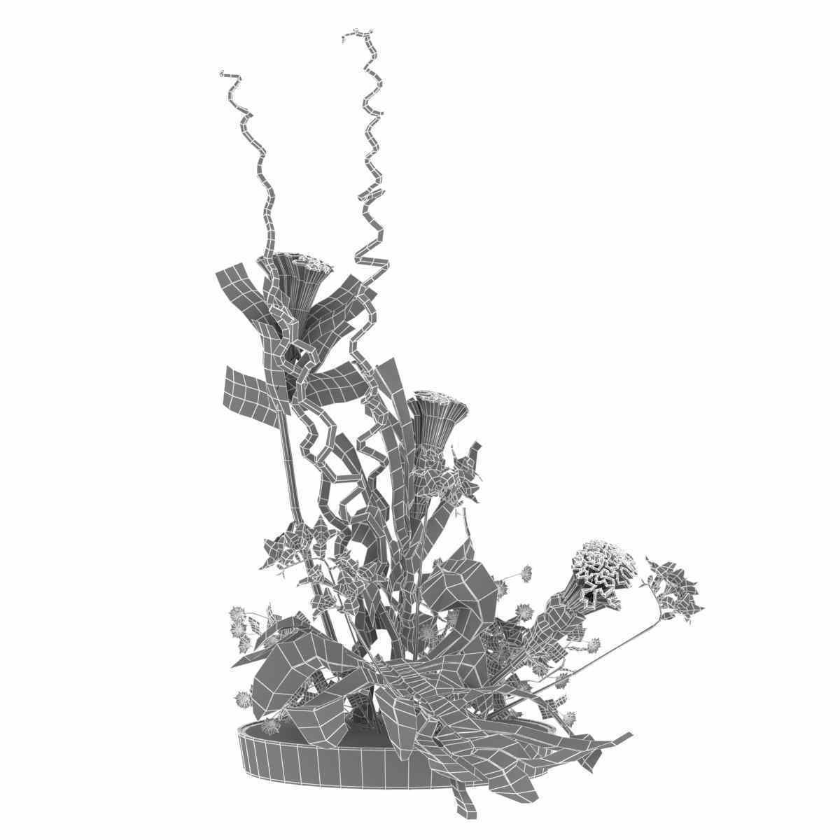 ikebana Japanese art of flower arranging 3d model 3D model_9