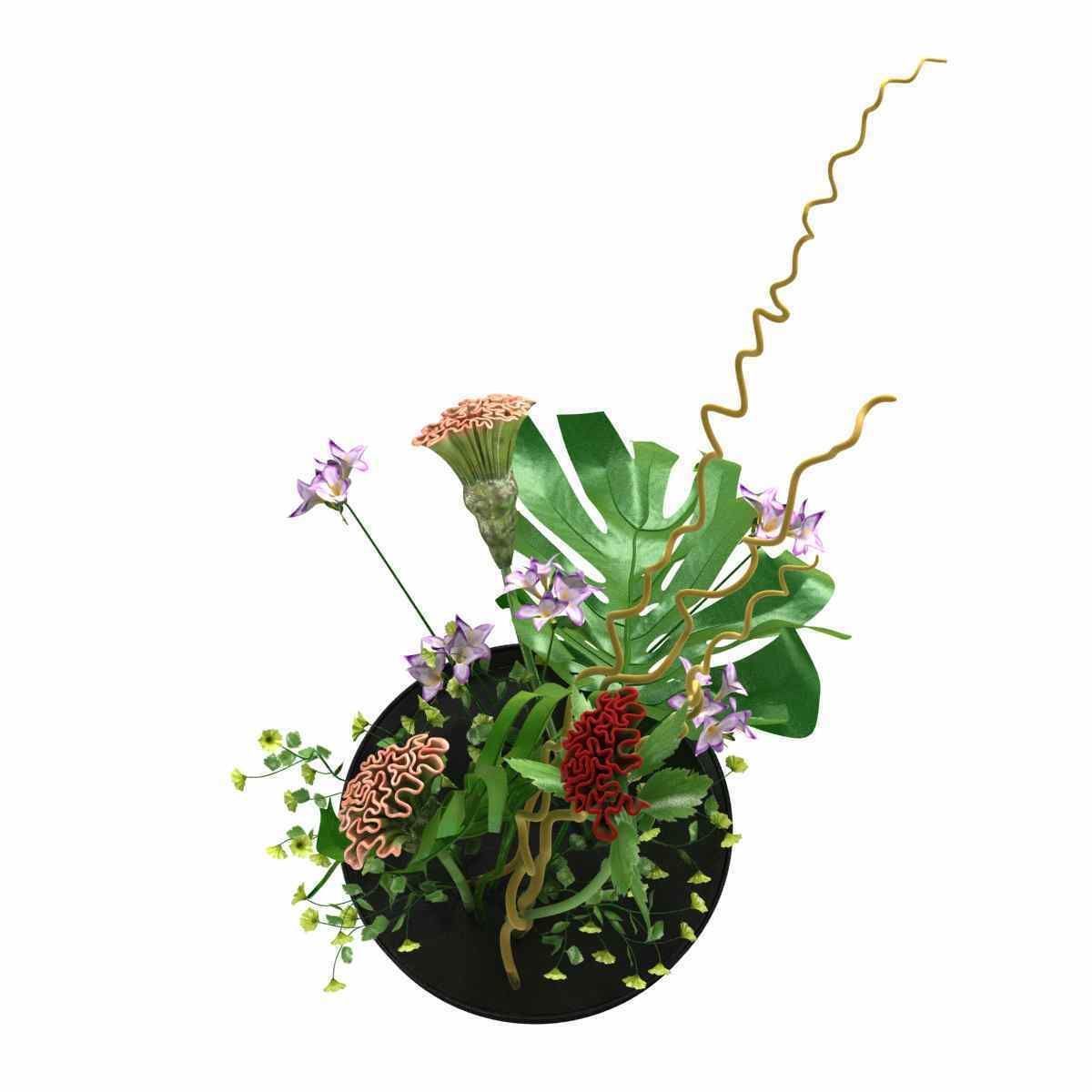 ikebana Japanese art of flower arranging 3d model 3D model_6