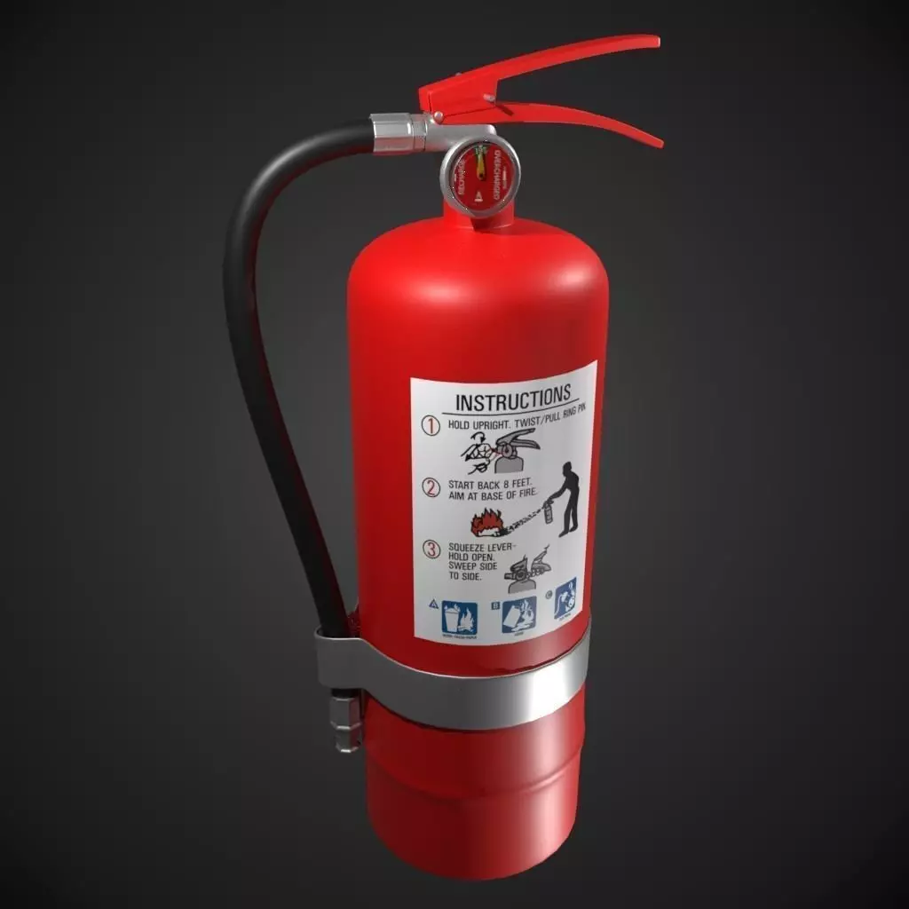 Fire Extinguisher 3D model_0