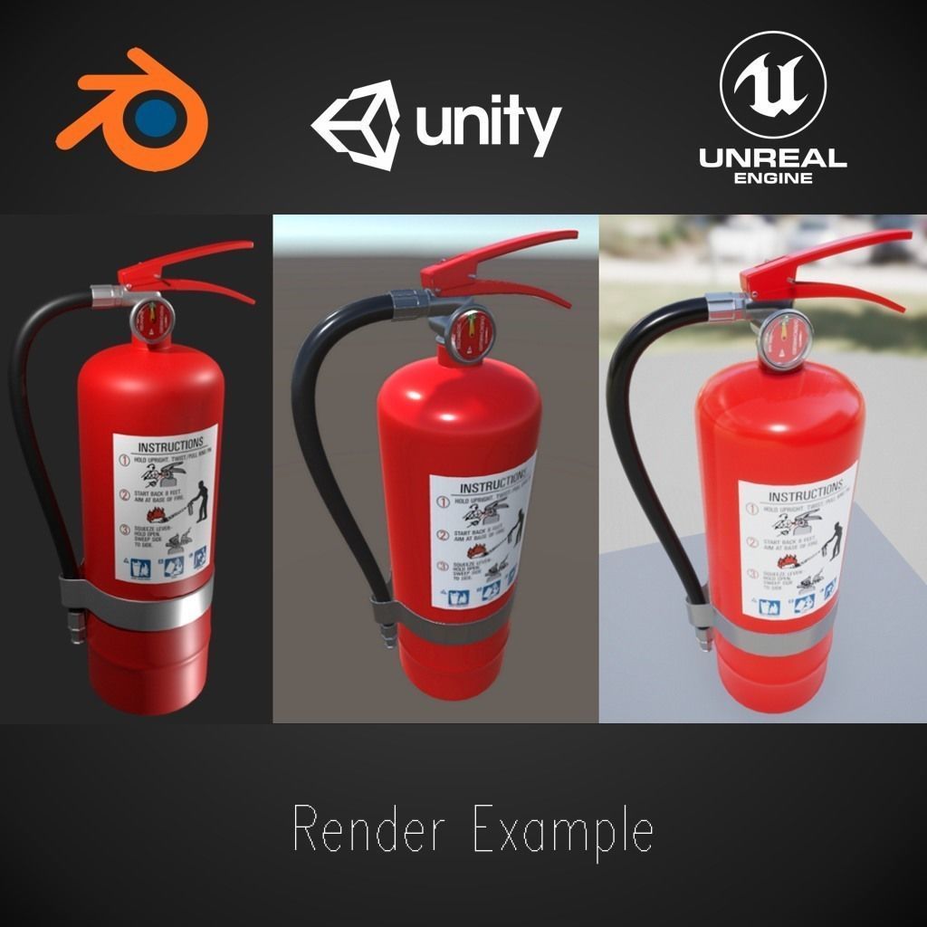 Fire Extinguisher 3D model_1