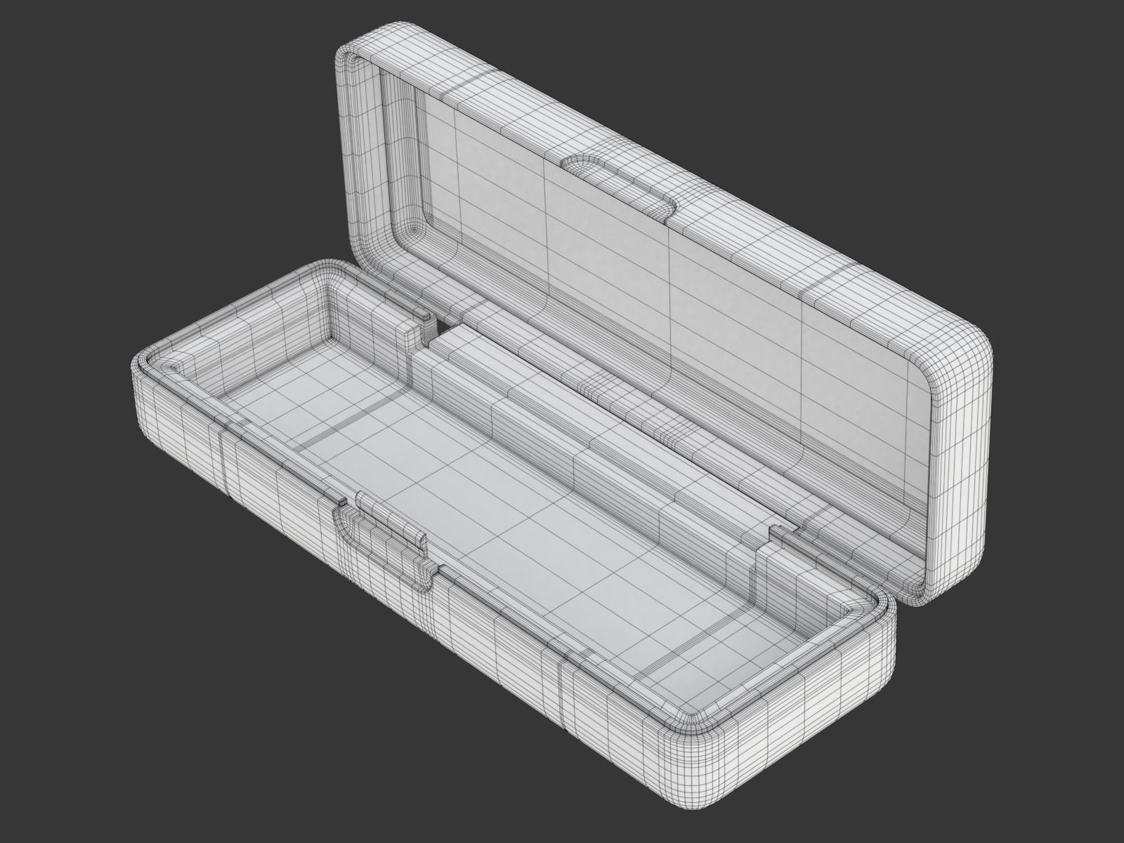 Harmonica with Box 3D model_33