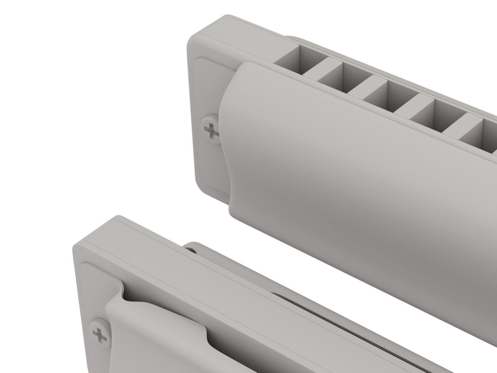 Harmonica with Box 3D model_20