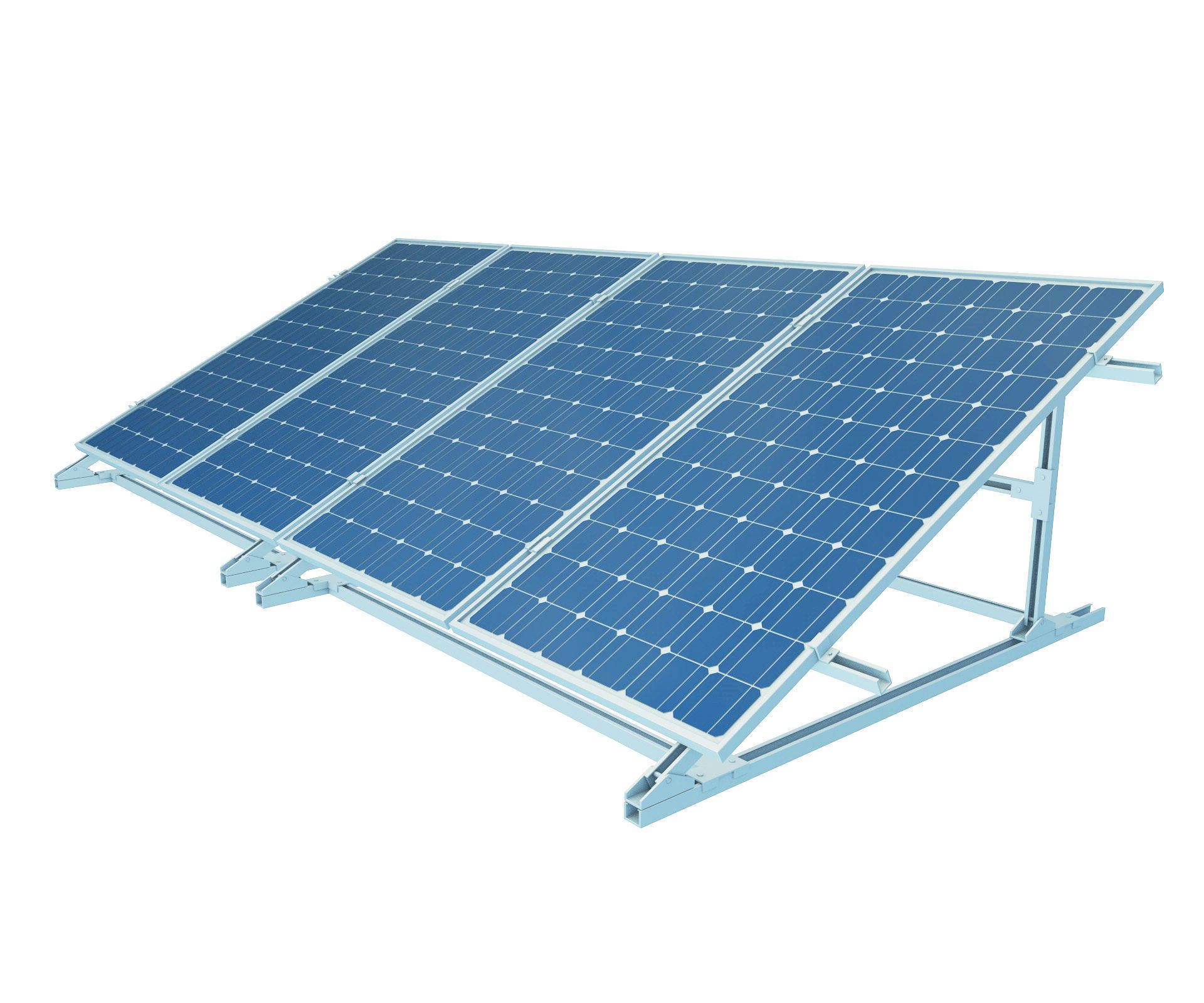 solar panels 3D model_3