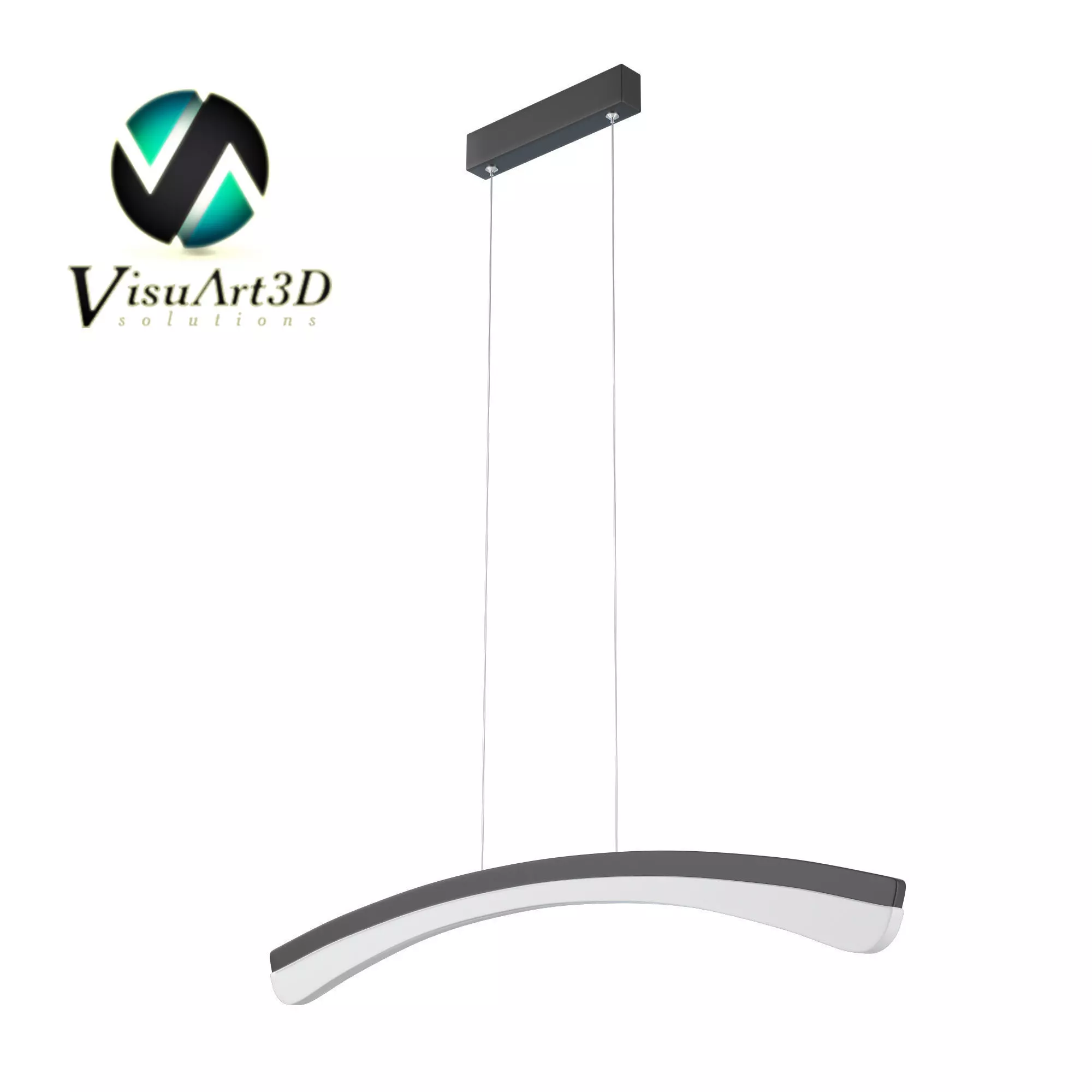 Light 5 3d model led pendant 3D model_0