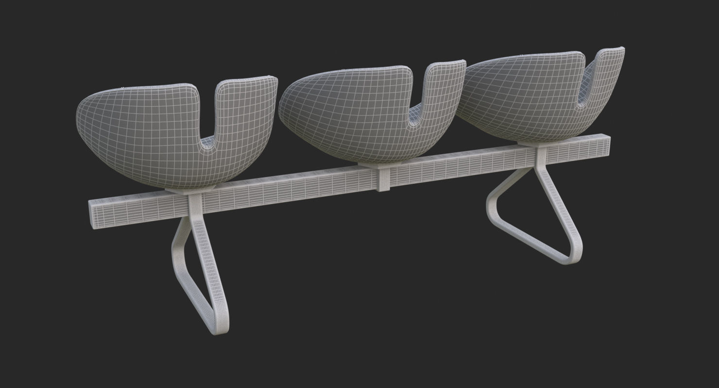 Fjord Bench Sistema Mental Ray 3D model_74