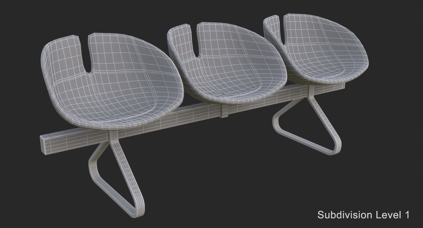 Fjord Bench Sistema Mental Ray 3D model_15