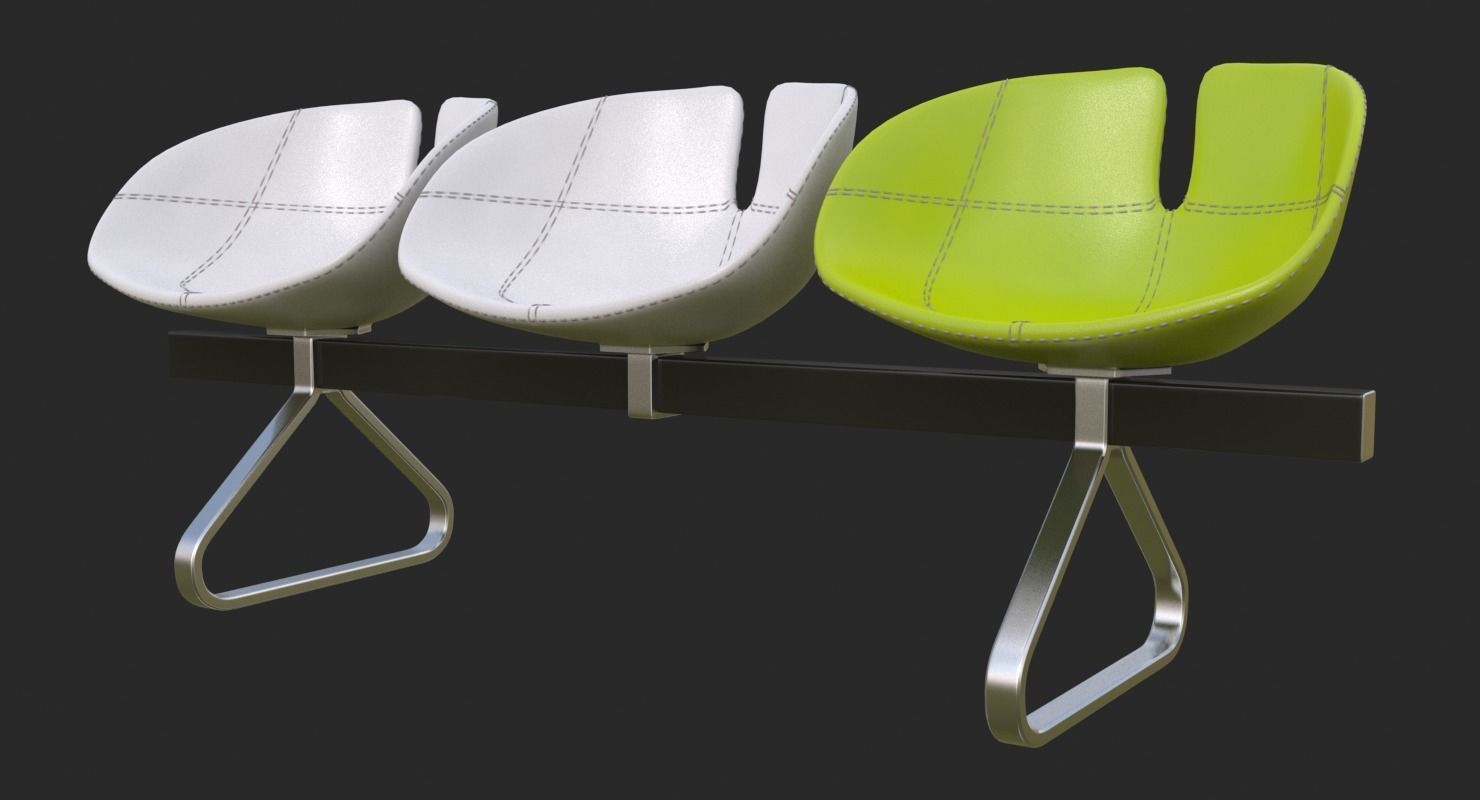 Fjord Bench Sistema Mental Ray 3D model_7