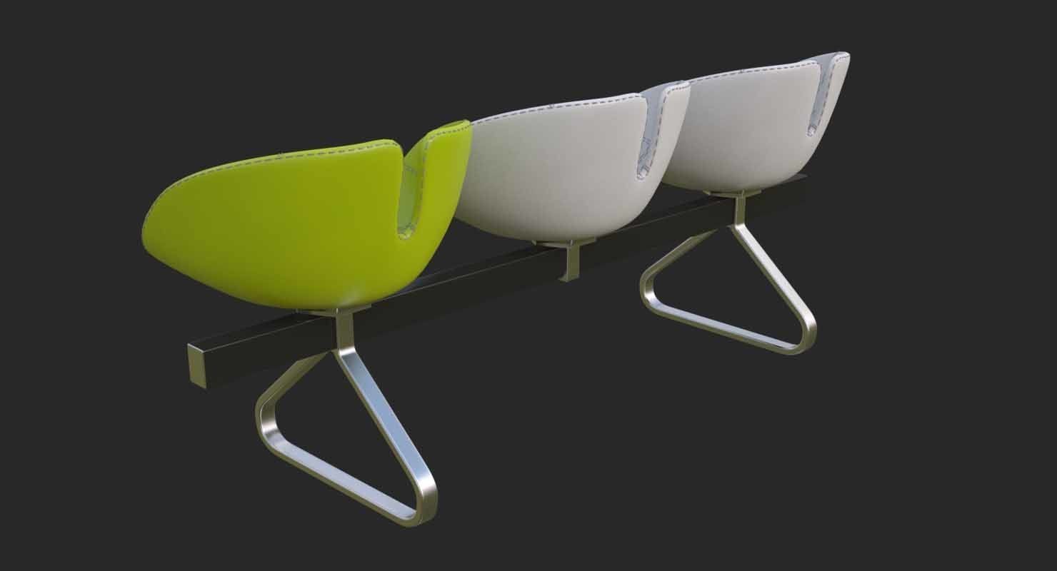 Fjord Bench Sistema Mental Ray 3D model_40