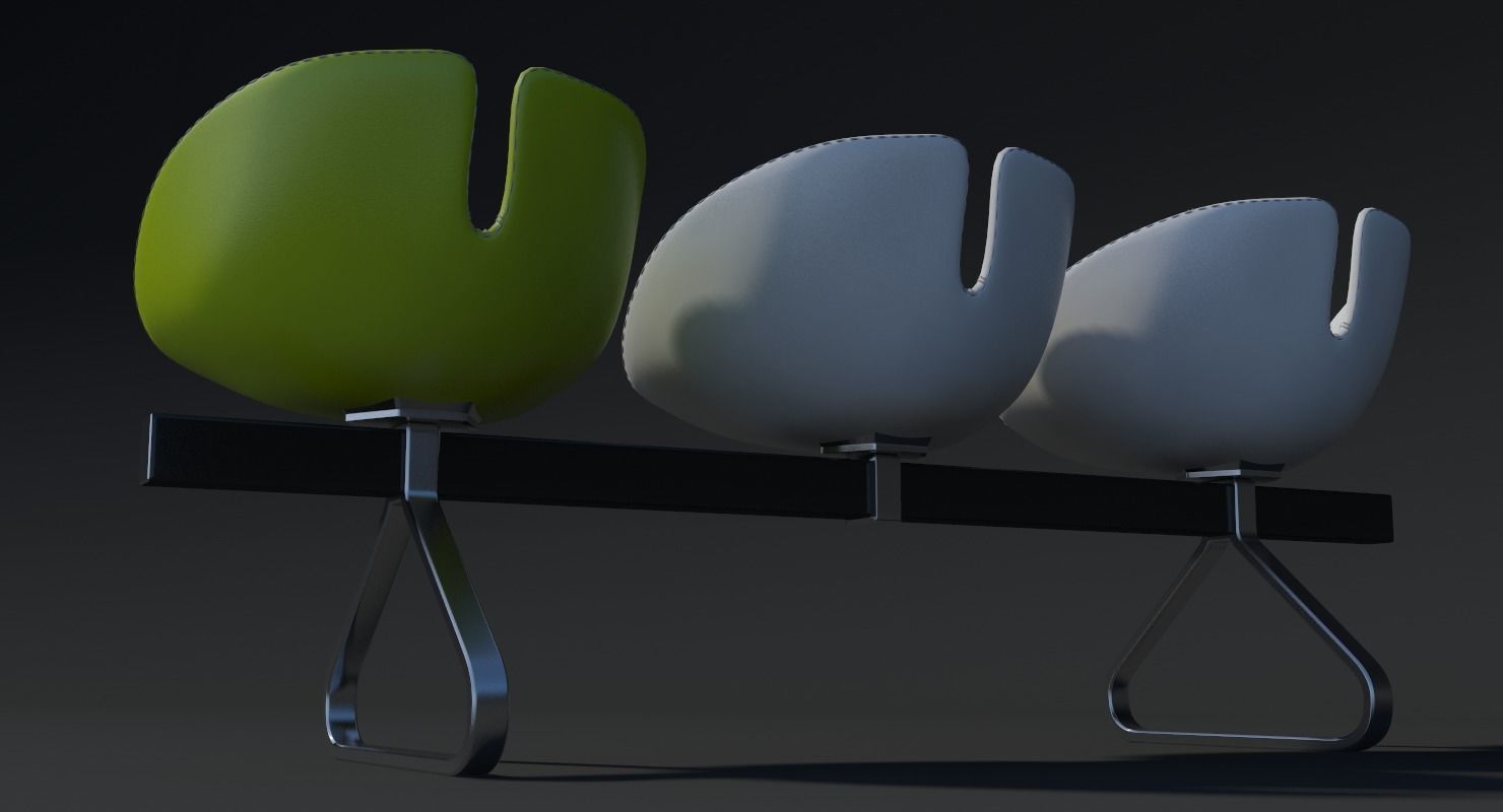 Fjord Bench Sistema Mental Ray 3D model_5
