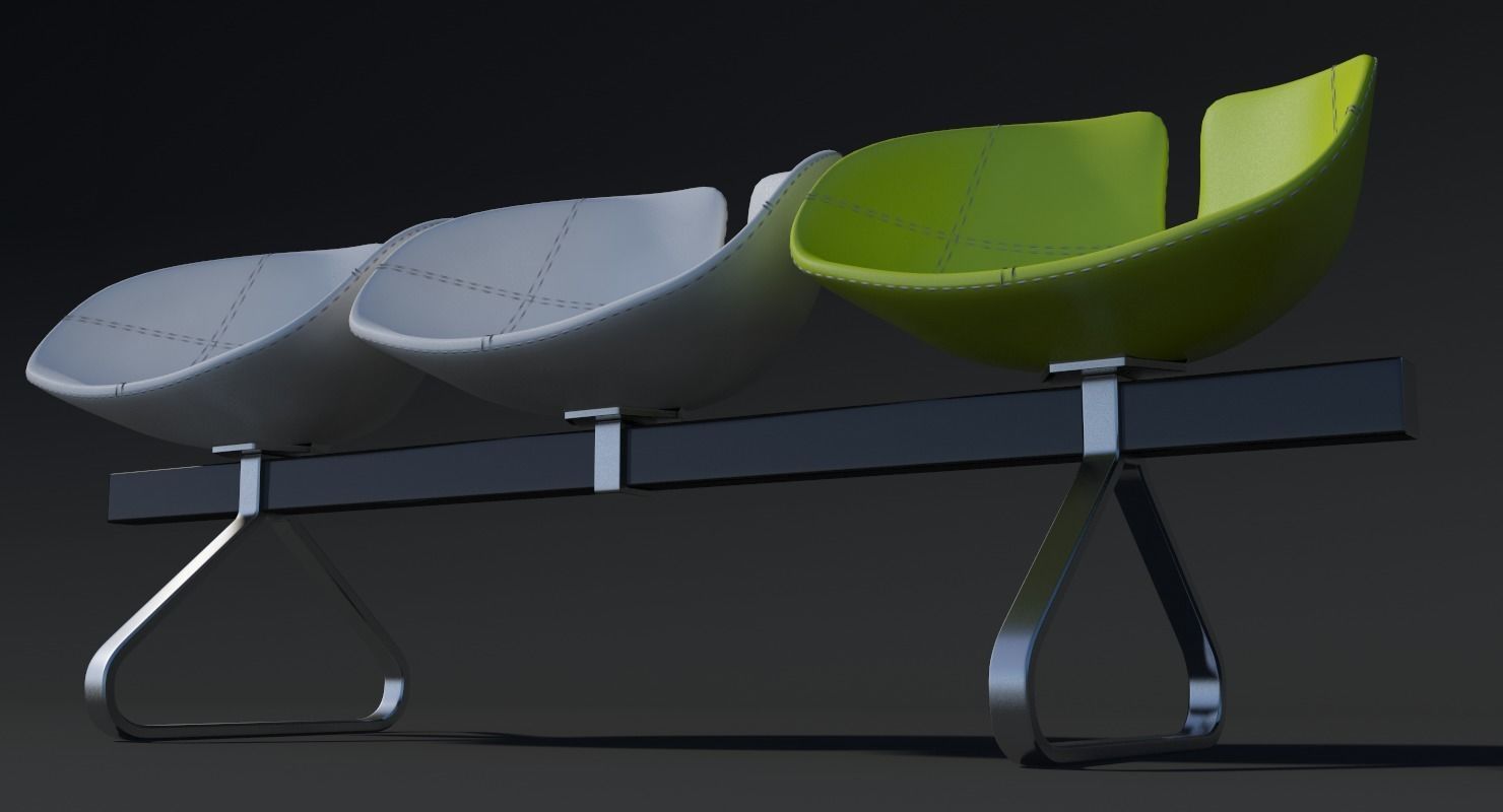 Fjord Bench Sistema Mental Ray 3D model_8