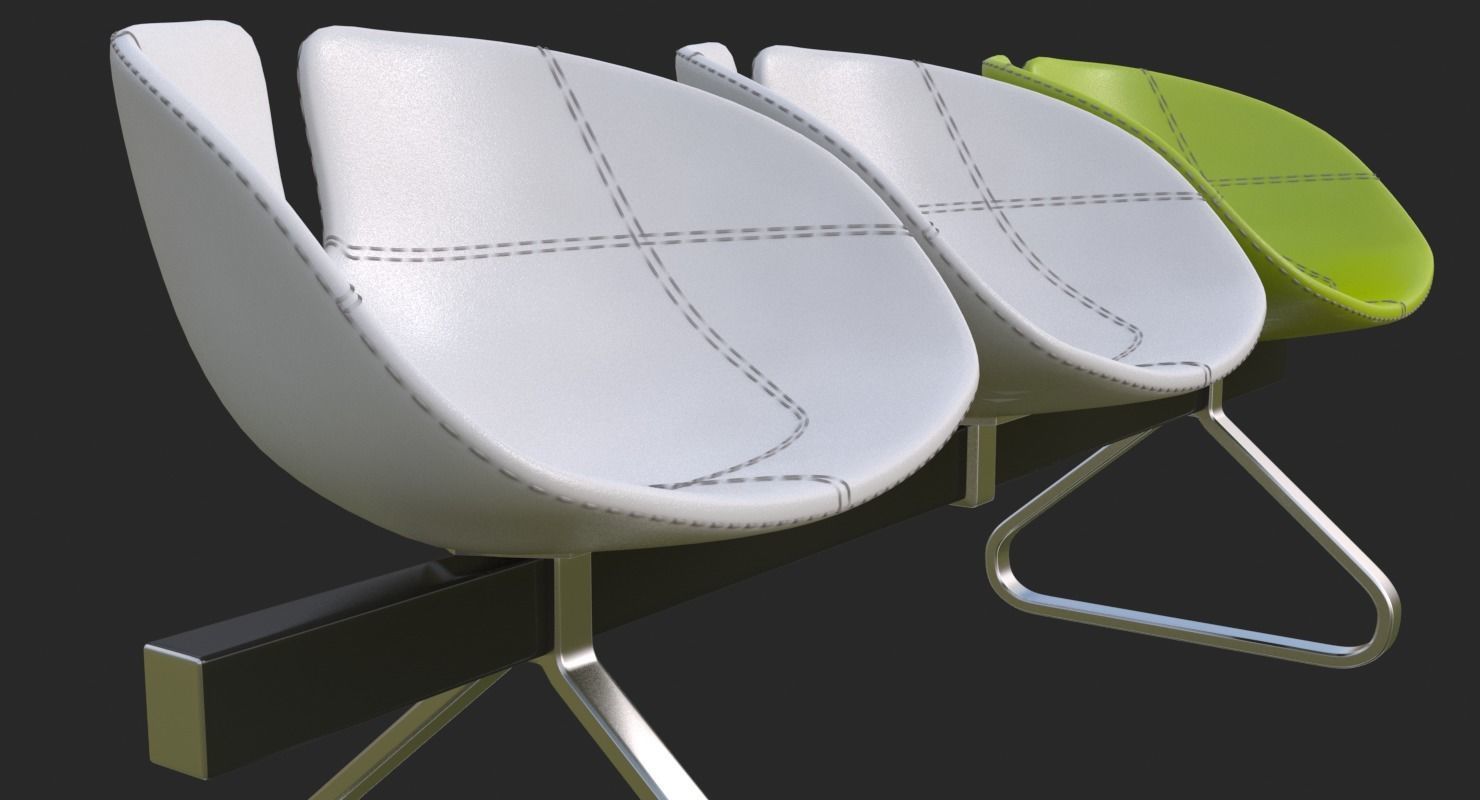 Fjord Bench Sistema Mental Ray 3D model_6