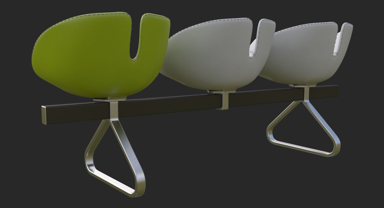 Fjord Bench Sistema Mental Ray 3D model_4