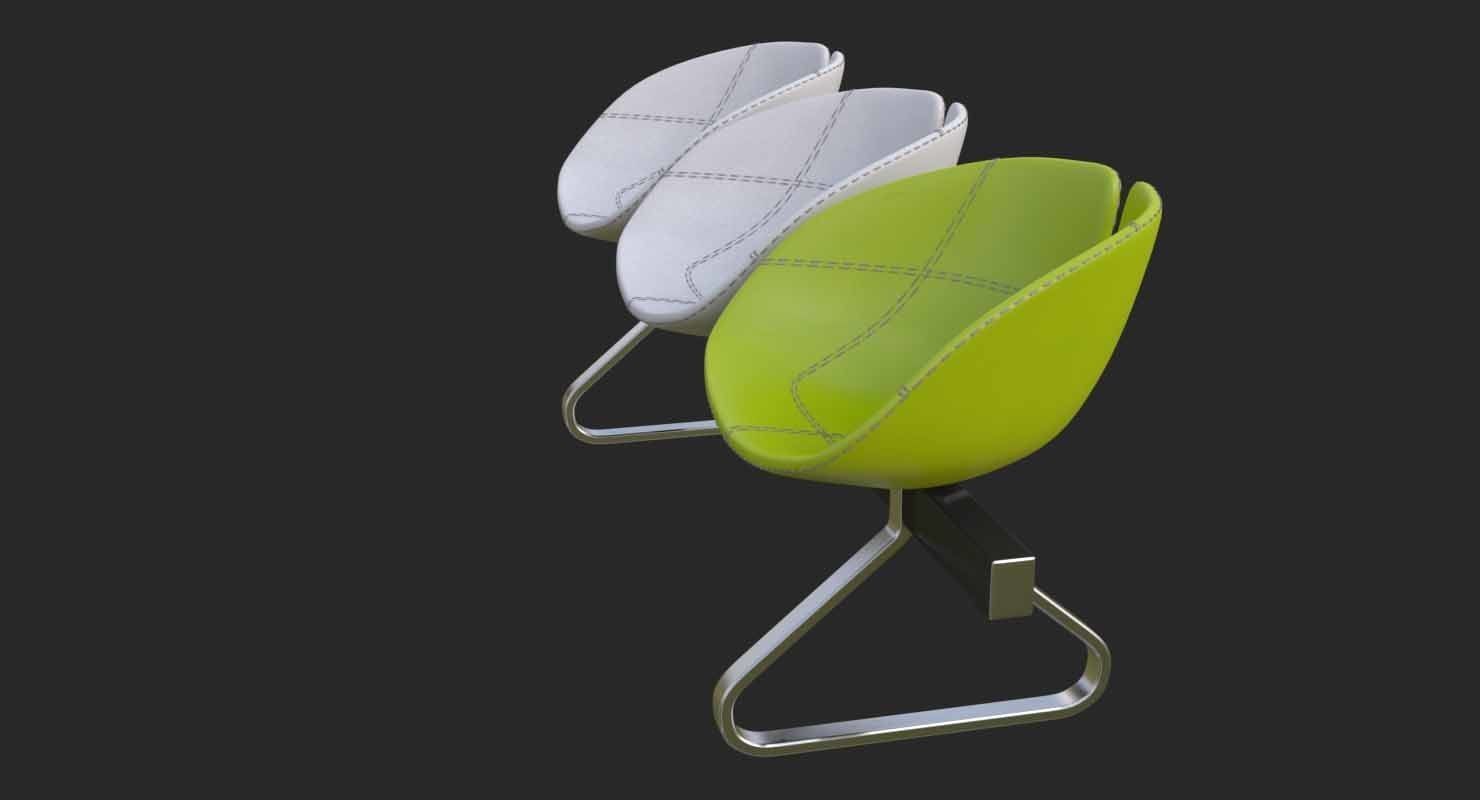 Fjord Bench Sistema Mental Ray 3D model_46