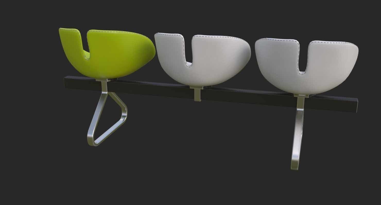 Fjord Bench Sistema Mental Ray 3D model_34