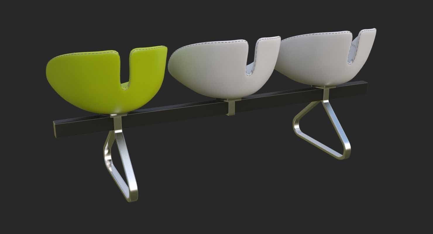 Fjord Bench Sistema Mental Ray 3D model_38