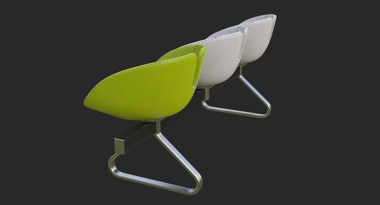 Fjord Bench Sistema Mental Ray 3D model_42