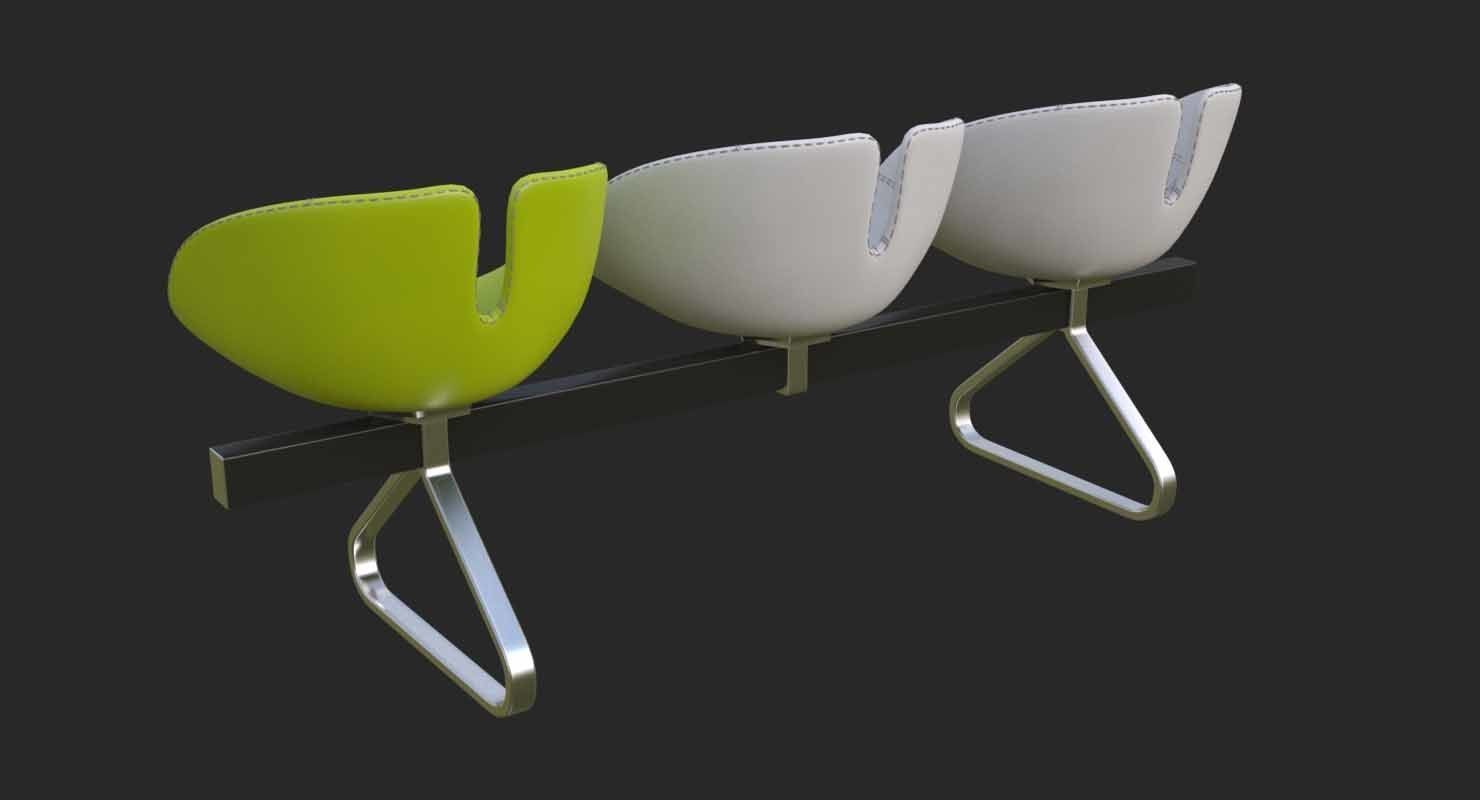 Fjord Bench Sistema Mental Ray 3D model_39