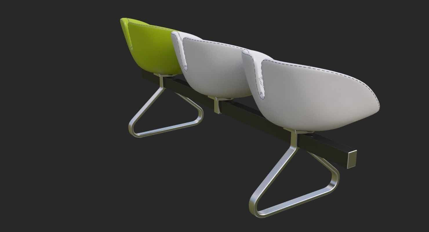 Fjord Bench Sistema Mental Ray 3D model_30