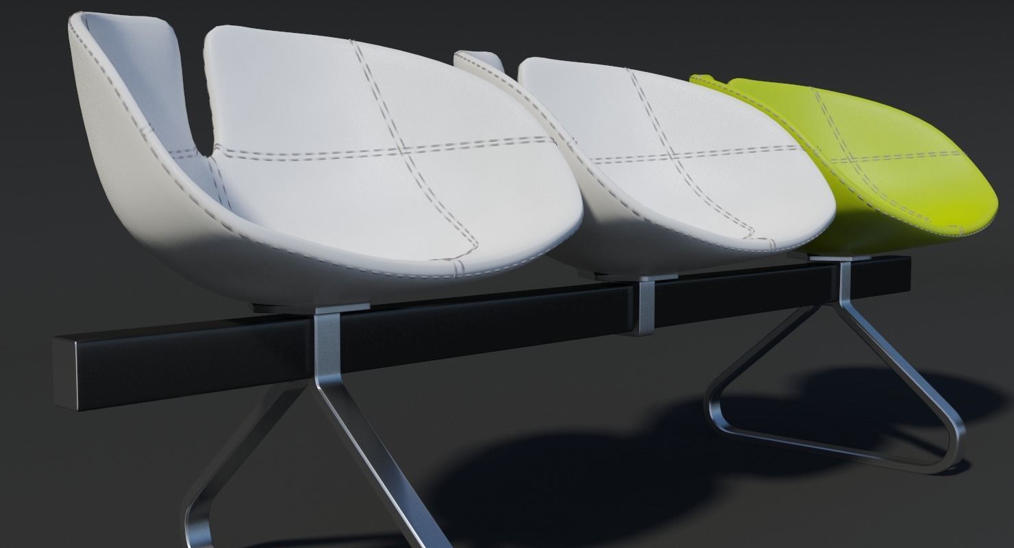 Fjord Bench Sistema Mental Ray 3D model_12