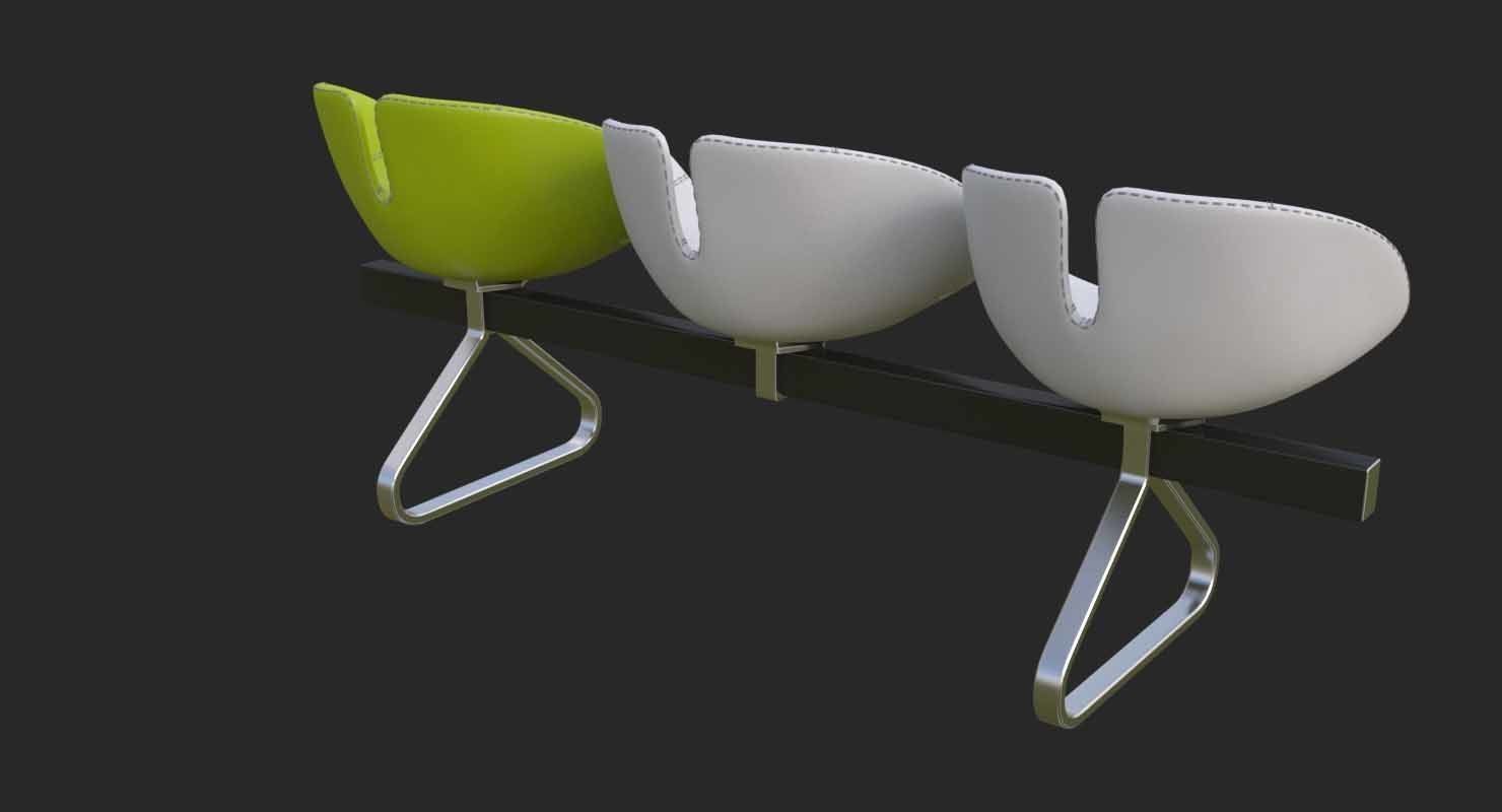 Fjord Bench Sistema Mental Ray 3D model_32