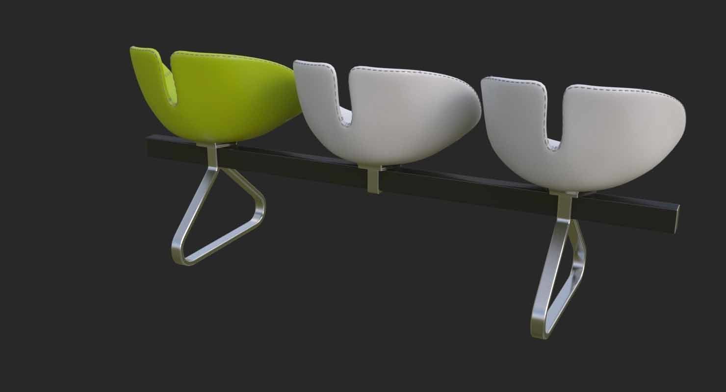 Fjord Bench Sistema Mental Ray 3D model_33