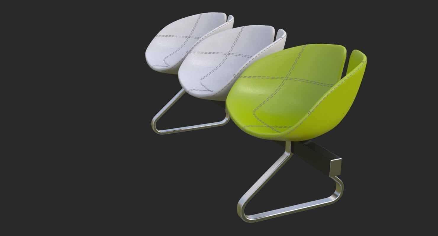 Fjord Bench Sistema Mental Ray 3D model_47