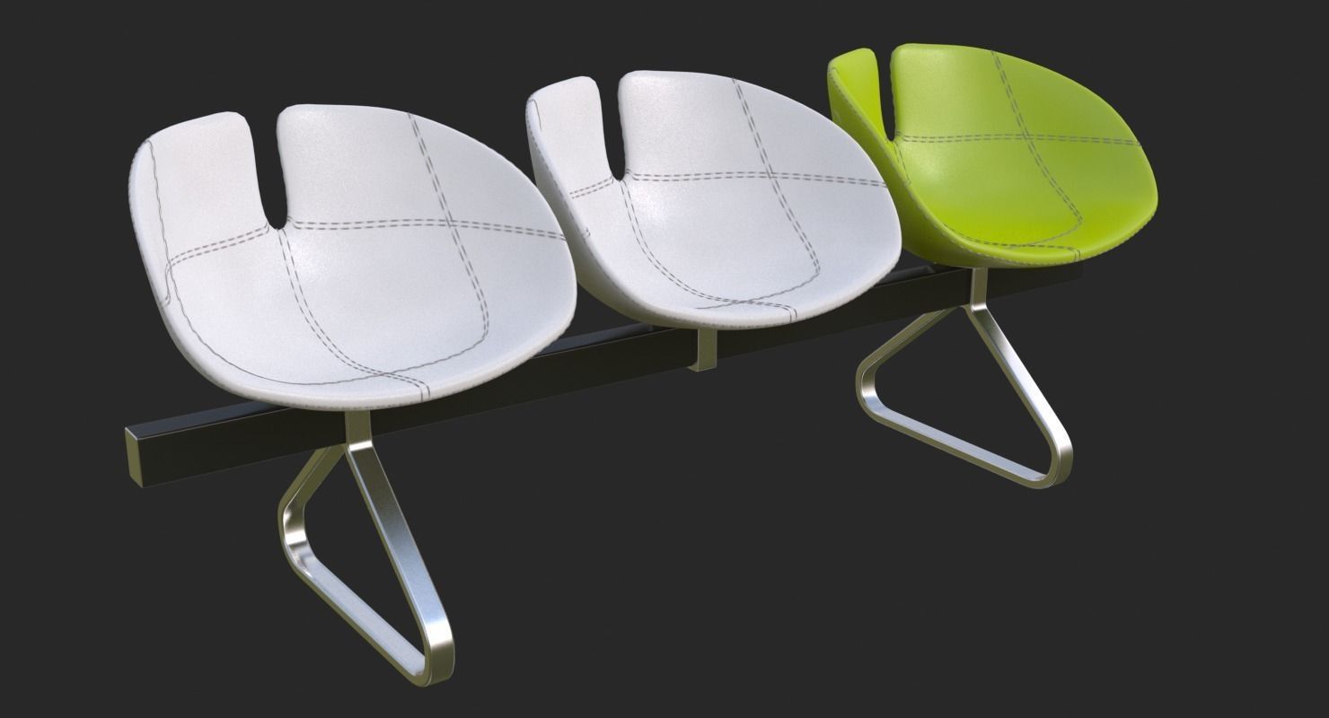 Fjord Bench Sistema Mental Ray 3D model_2