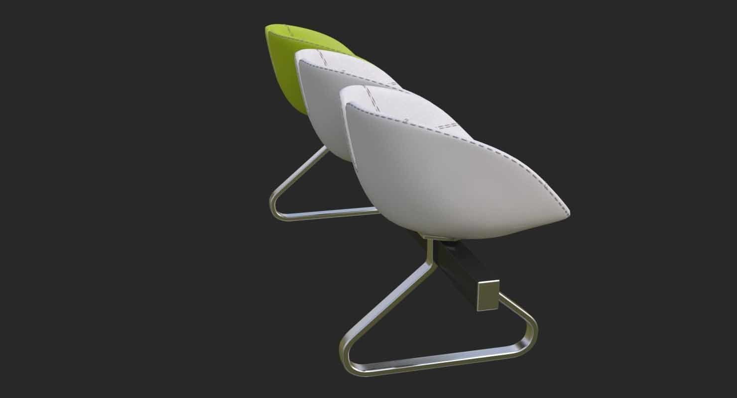 Fjord Bench Sistema Mental Ray 3D model_28