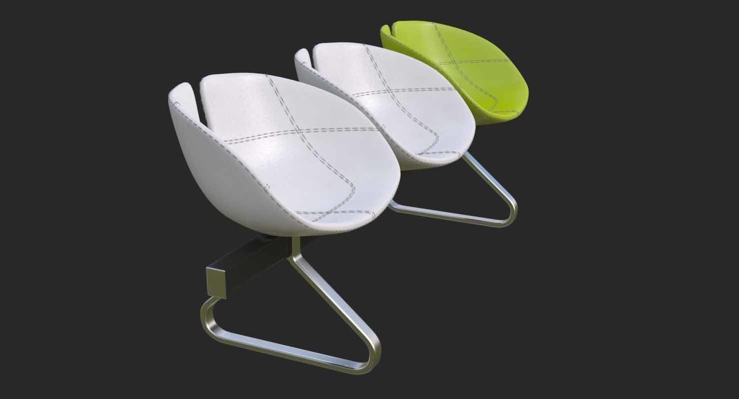 Fjord Bench Sistema Mental Ray 3D model_24
