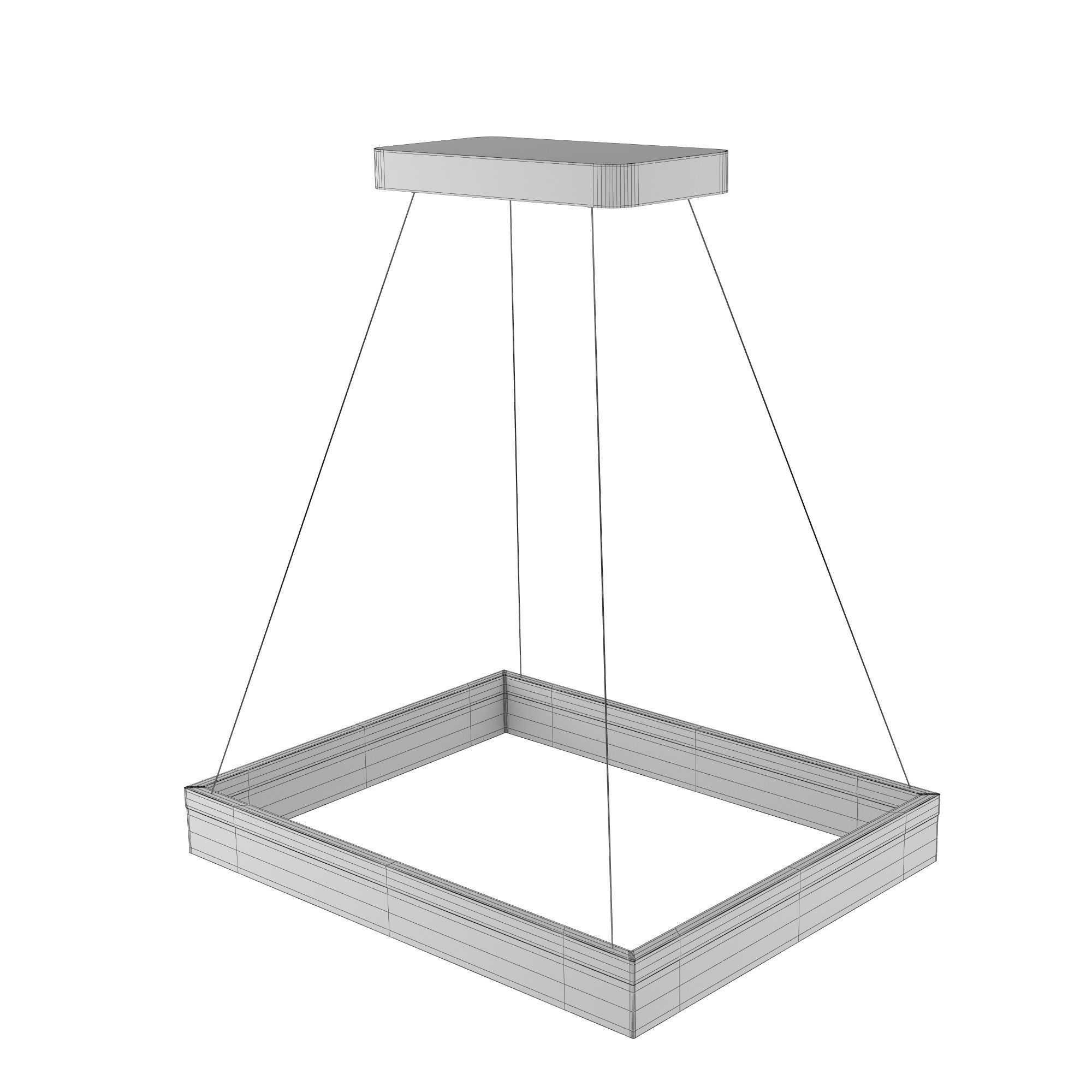 Light 7 model square led pendant 3D model_4