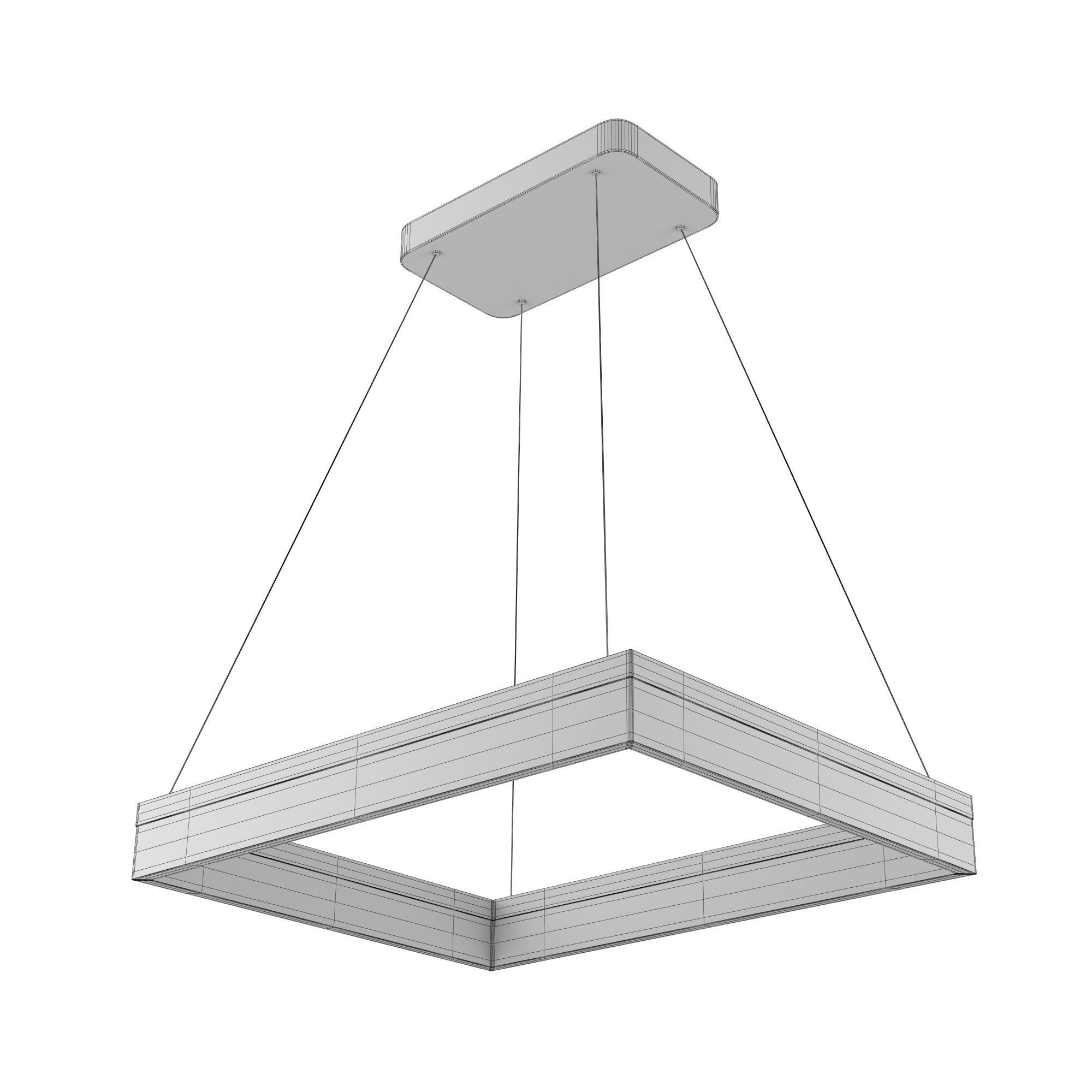 Light 7 model square led pendant 3D model_5