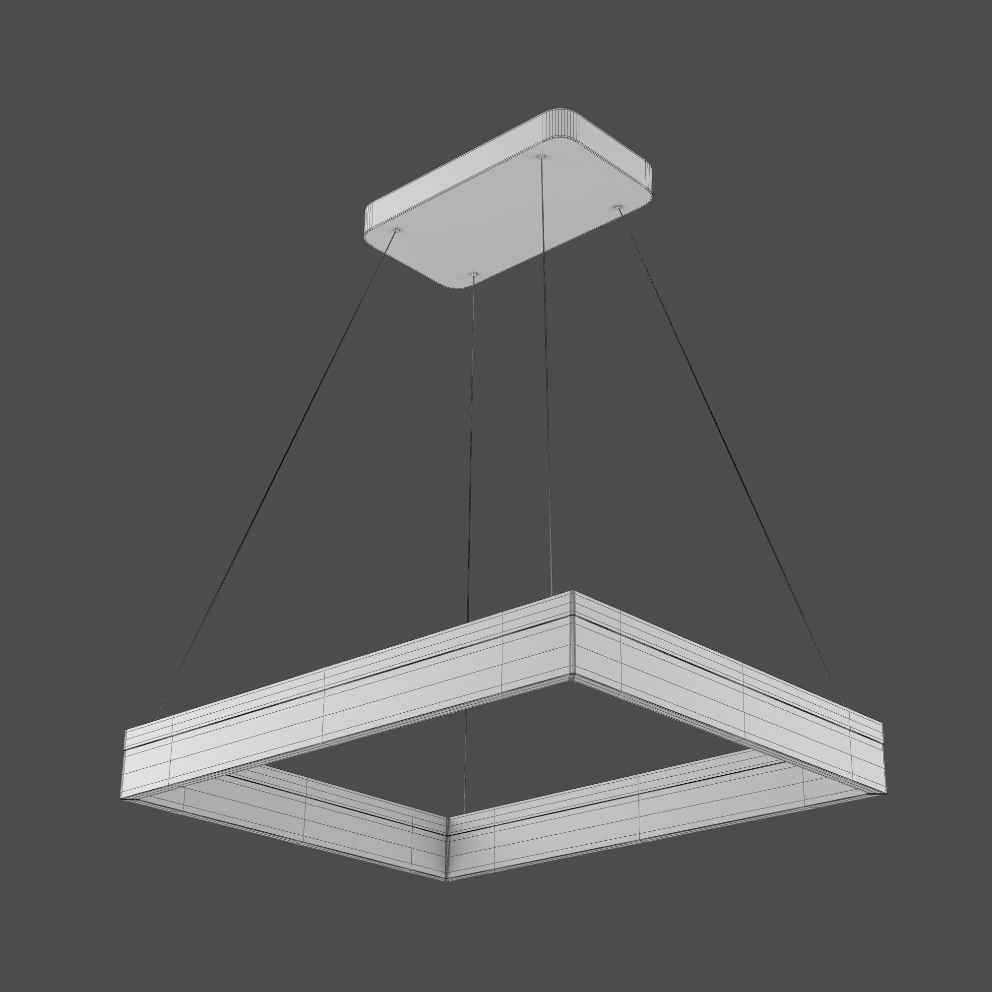 Light 7 model square led pendant 3D model_6