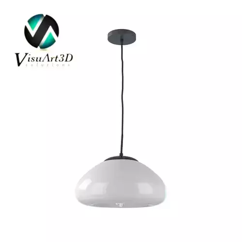 Light 8 3D model pendant with shade