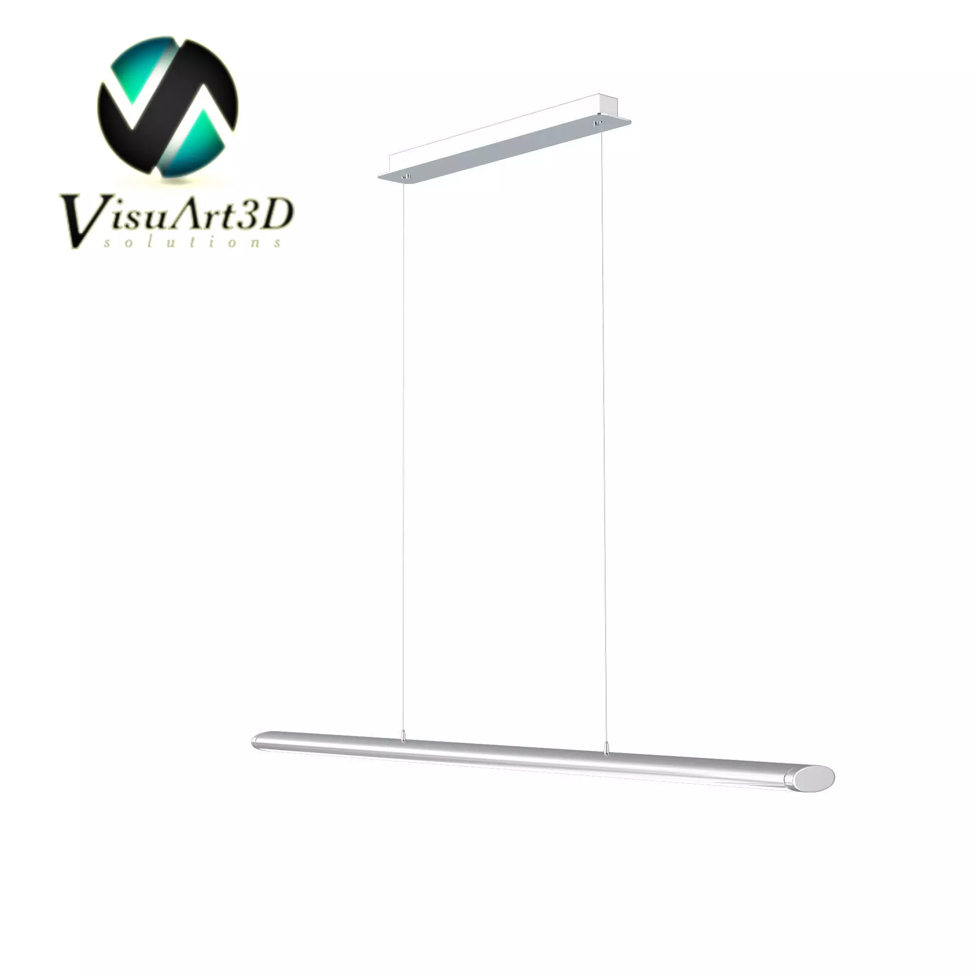 Light 9 model led linear pendant 3D model_0