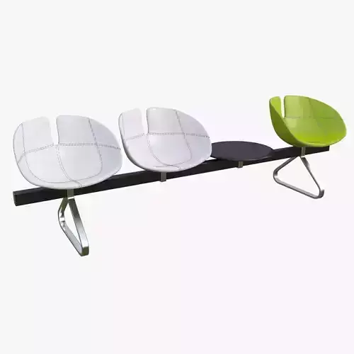 Fjord Bench Sistema Four Table Mental Ray 3D model