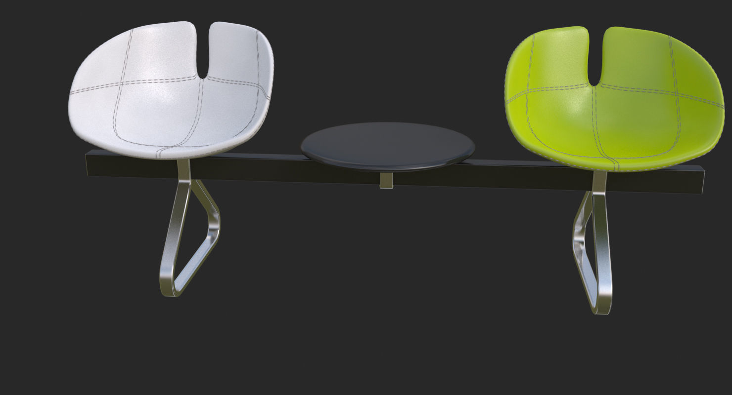 Fjord Bench Sistema Two Table Mental Ray 3D model_56