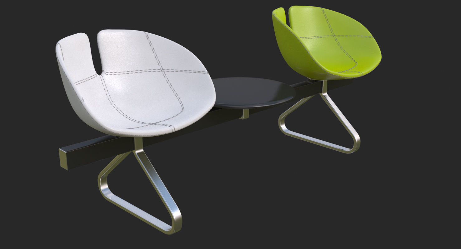 Fjord Bench Sistema Two Table Mental Ray 3D model_25