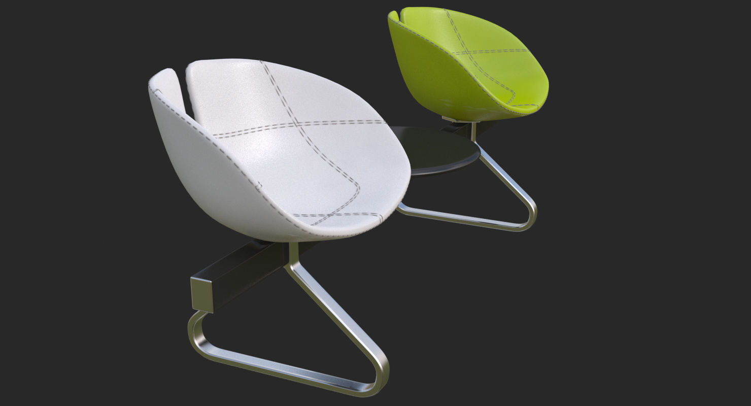 Fjord Bench Sistema Two Table Mental Ray 3D model_27