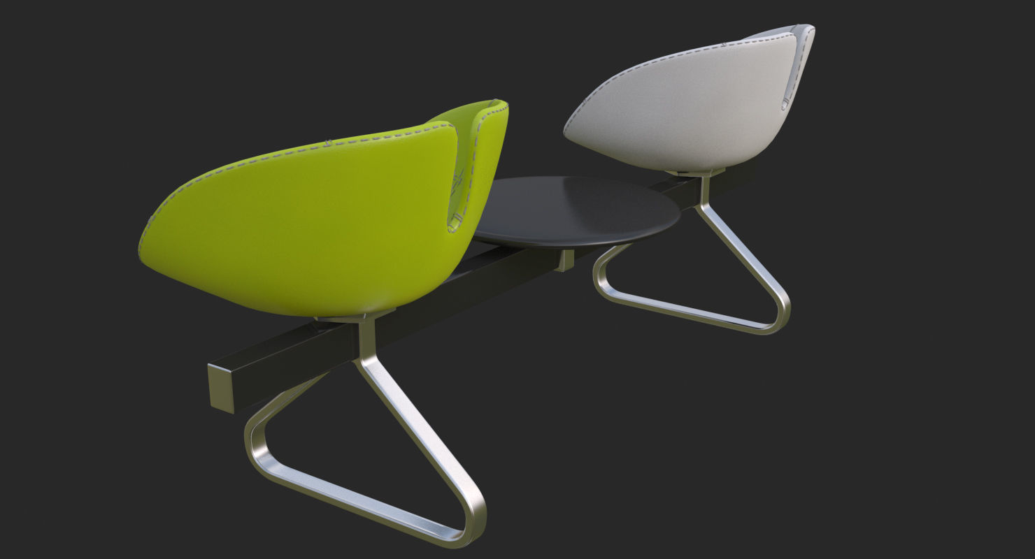 Fjord Bench Sistema Two Table Mental Ray 3D model_44