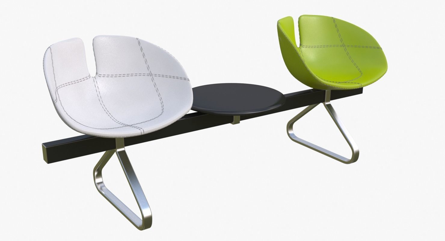 Fjord Bench Sistema Two Table Mental Ray 3D model_1